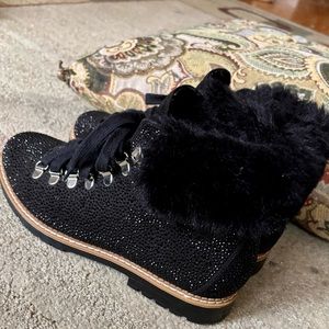 Inc black glamour booties